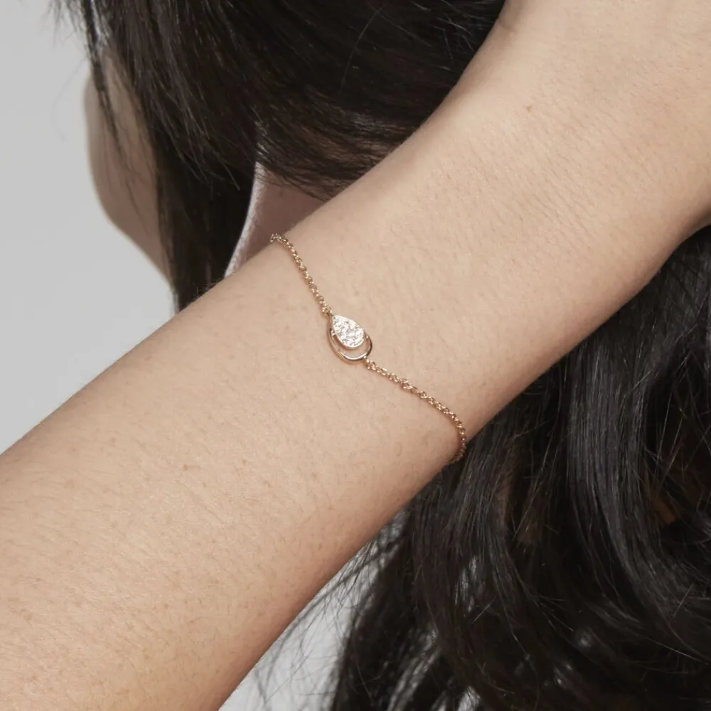 Bracelet Mahalya Plaqué Or Jaune Oxyde De Zirconium|Marc Orian Online