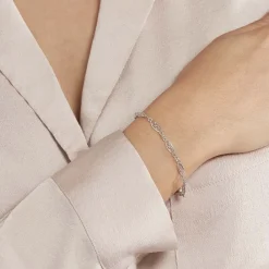 Bracelet Mahee Maille Filigrane Argent Blanc|Marc Orian Hot