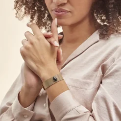 Bracelet Maille Acier Doré Ryad Agate|Marc Orian Clearance