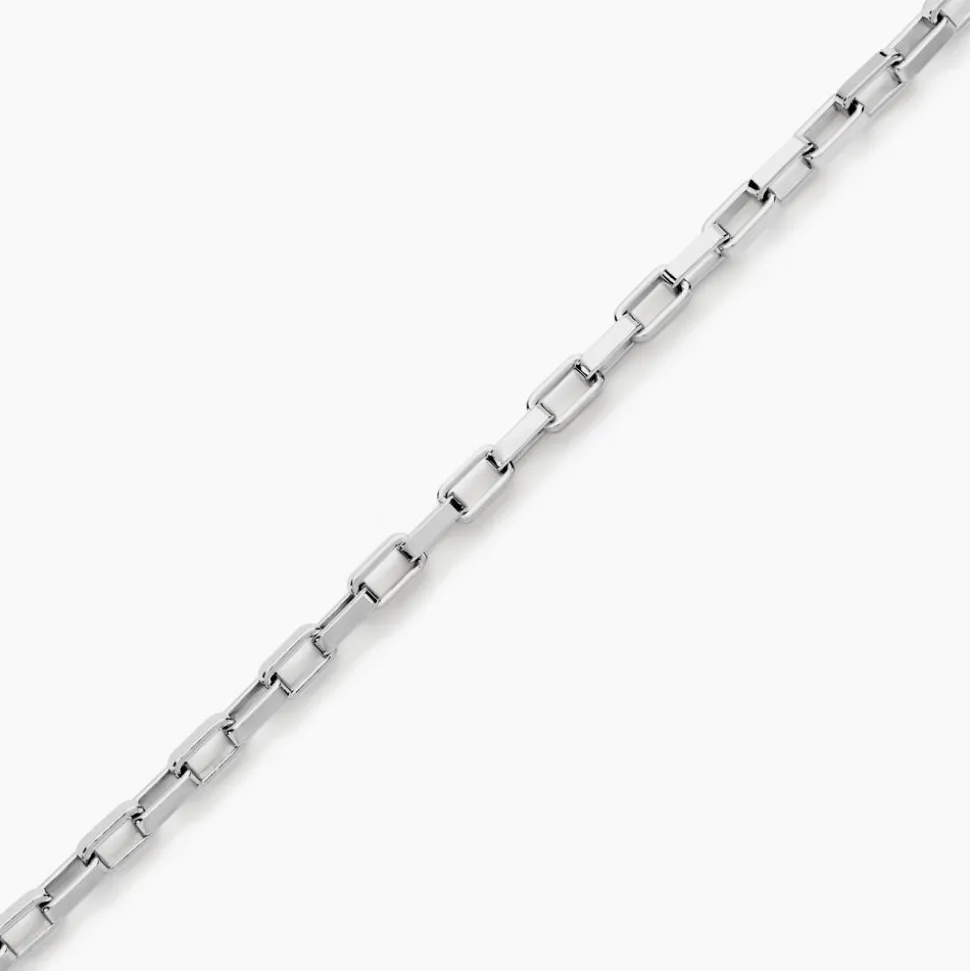 Bracelet Maille Donte Argent Blanc