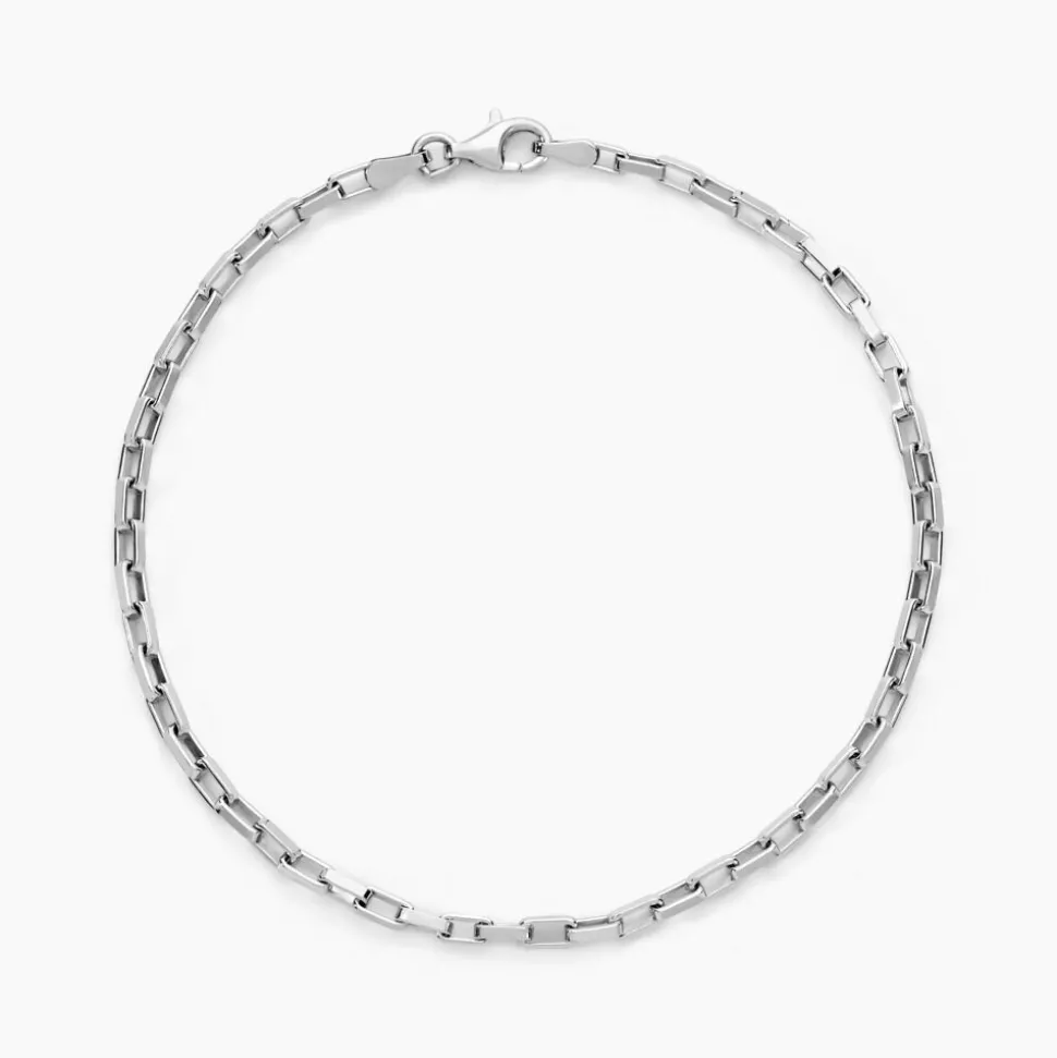 Bracelet Maille Donte Argent Blanc