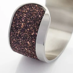 Bracelet Manchette Ouvert Acier Blanc Carron|IMAGINE Clearance