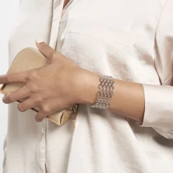 Bracelet Manchette Ouvert Acier Blanc Buglose|IMAGINE New