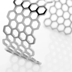 Bracelet Manchette Ouvert Acier Blanc Buglose|IMAGINE New