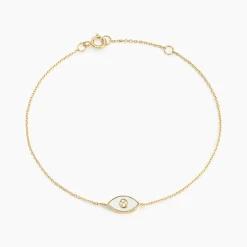 Bracelet Matiasma Or Jaune Nacre Diamant