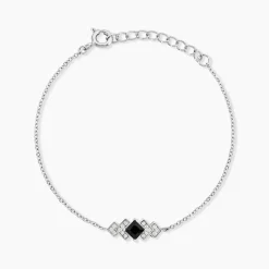 Bracelet Maymana Argent Blanc Oxyde De Zirconium