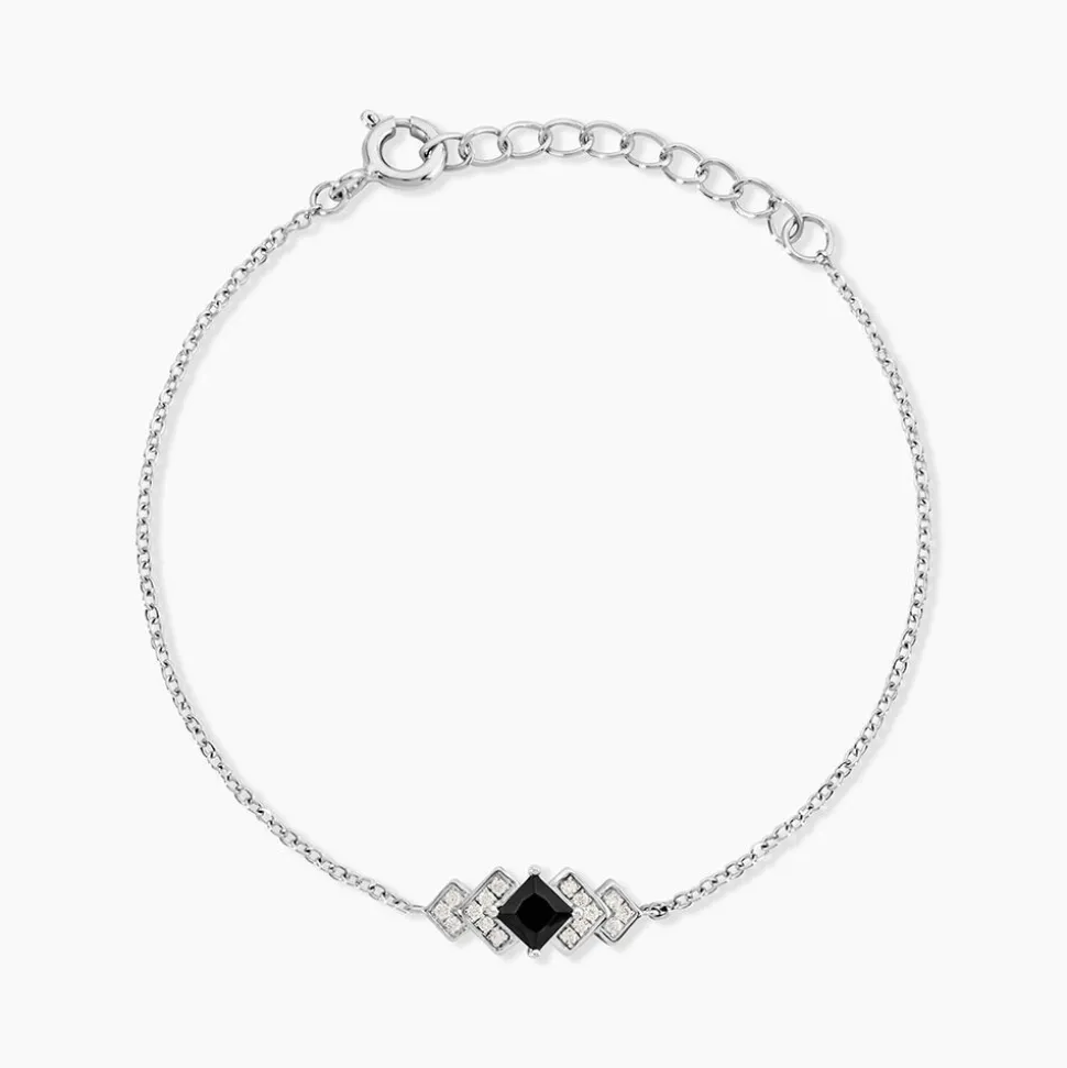 Bracelet Maymana Argent Blanc Oxyde De Zirconium