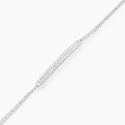 Bracelet Melineeargent Blanc Oxyde De Zirconium