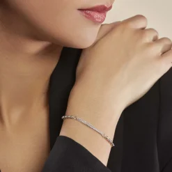 Bracelet Melodie Argent Blanc
