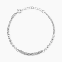 Bracelet Melodie Argent Blanc