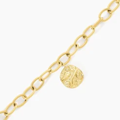 Bracelet Milina Acier Jaune Cristal