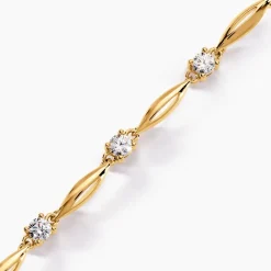 Bracelet Mimona Plaqué Or Jaune Oxyde De Zirconium|Marc Orian Hot