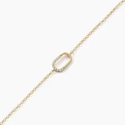 Bracelet Minimalist Chic Or Jaune Oxyde De Zirconium