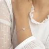 Bracelet Moric Argent Blanc Oxyde De Zirconium Et Nacre|Marc Orian Online