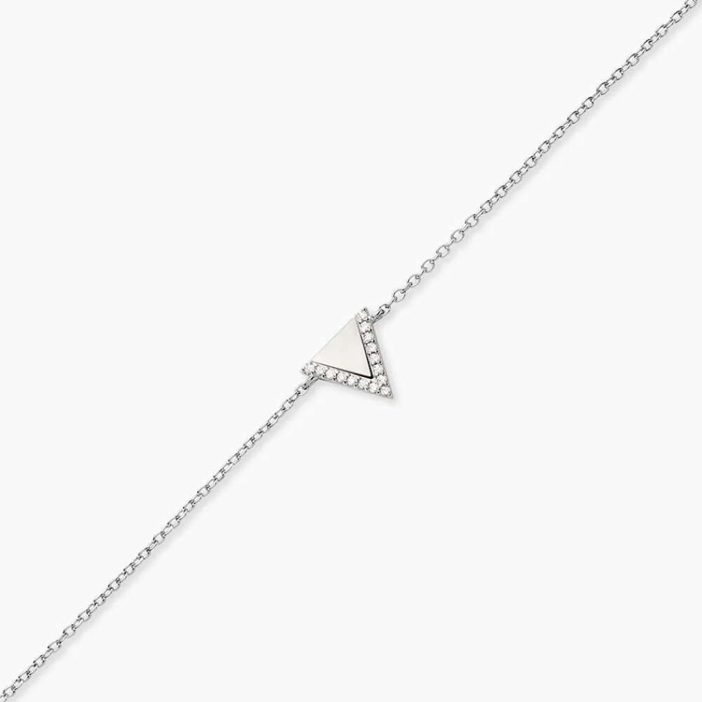 Bracelet Moric Argent Blanc Oxyde De Zirconium Et Nacre|Marc Orian Online