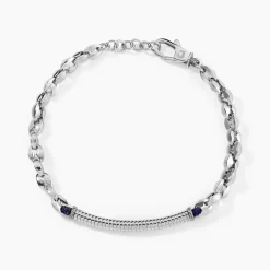 Bracelet Métal Acier Blanc