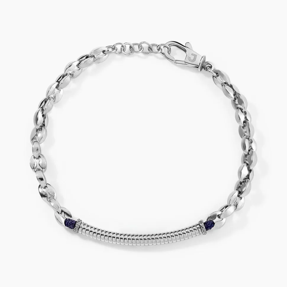 Bracelet Métal Acier Blanc