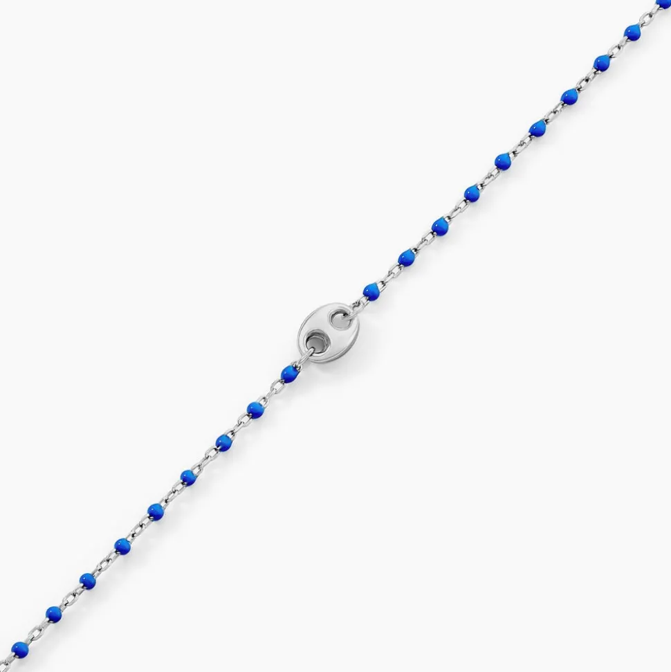 Bracelet Muguette Argent Blanc
