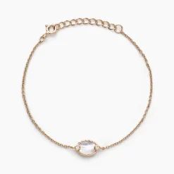 Bracelet Muse Argent Rose Nacre Oxyde De Zirconium
