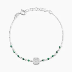 Bracelet Mystic Argent Blanc Malachite|Marc Orian Hot