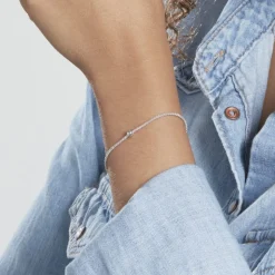 Bracelet Narimene Argent Blanc