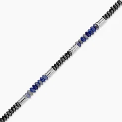 Bracelet Naturel Acier Blanc Sodalite Hématite|JOURDAN Hot