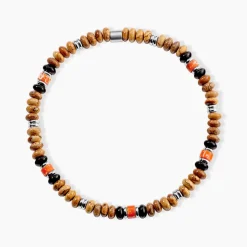 Bracelet Naturel Autres Tricolore Jaspe Africain Agate|JOURDAN New