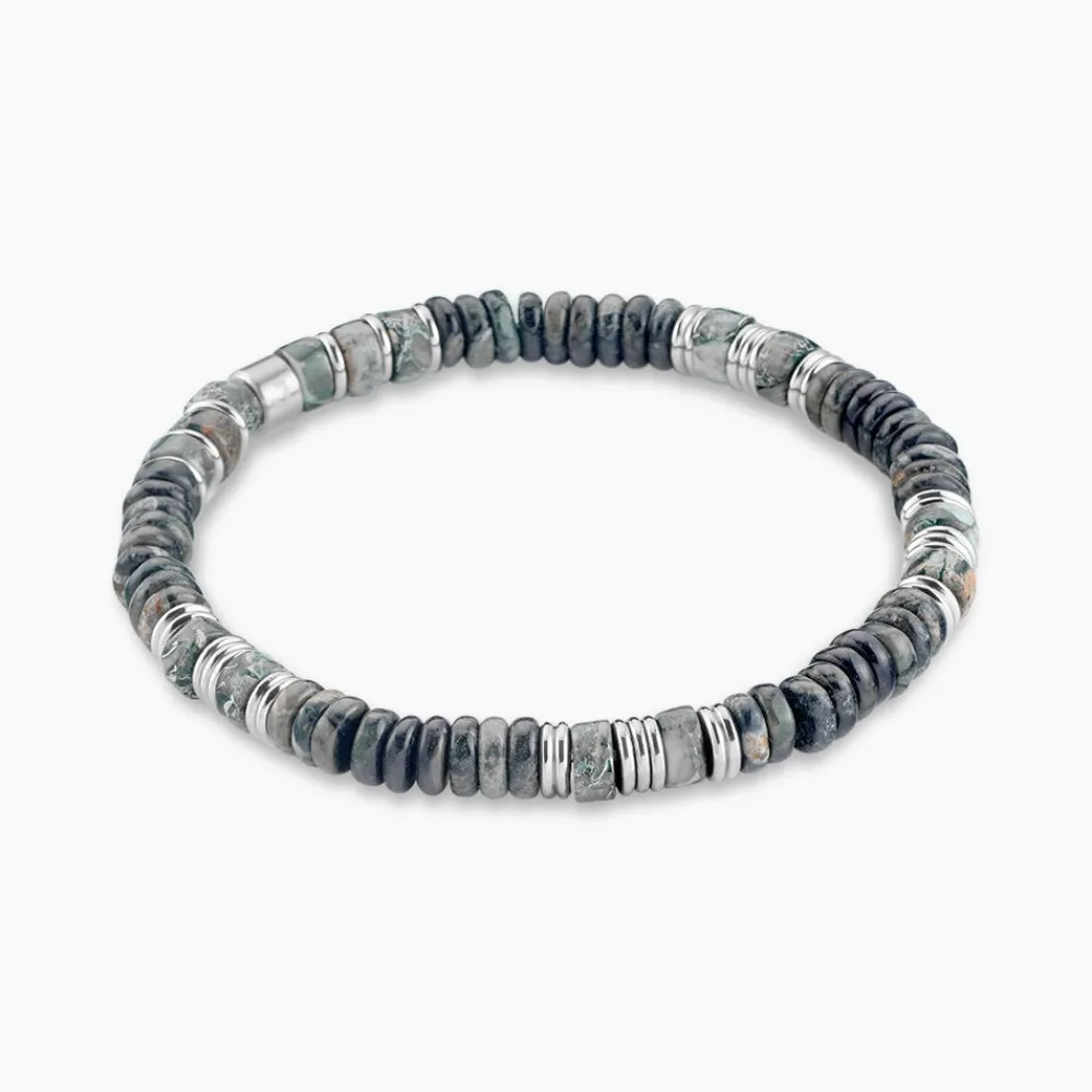Bracelet Naturel Autres Vert Jaspe Africain|JOURDAN Hot