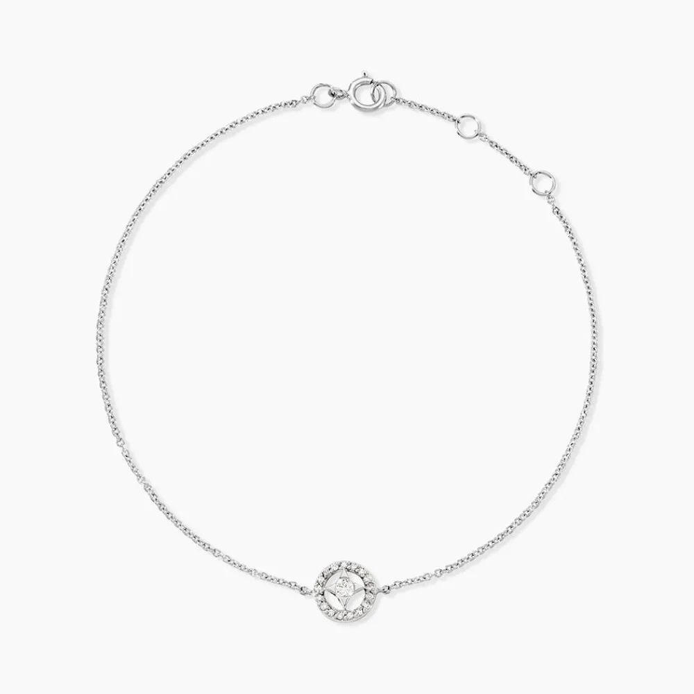 Bracelet Nour-imen Or Blanc Diamant|Marc Orian Discount
