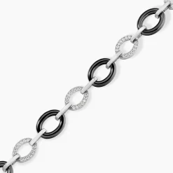 Bracelet Nowell Argent Blanc Oxyde De Zirconium Et Céramique|Marc Orian New