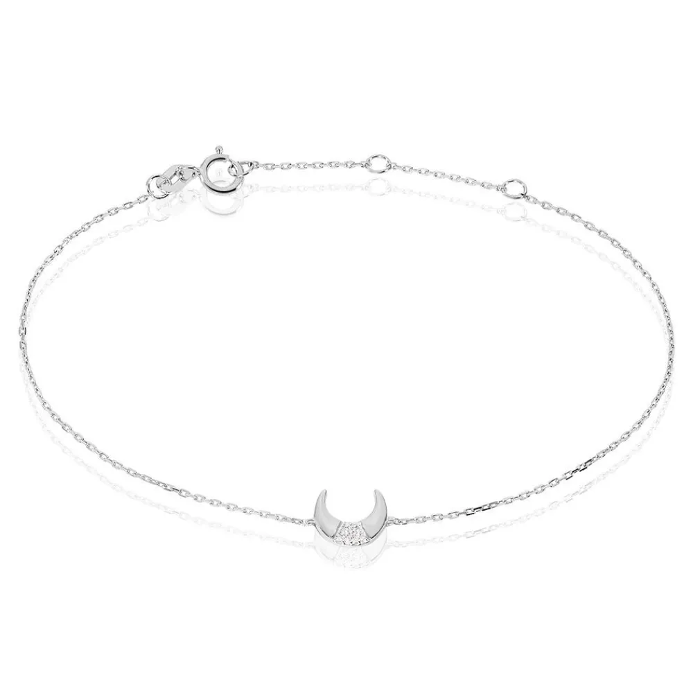 Bracelet Nyima Or Blanc Diamant|Marc Orian Outlet