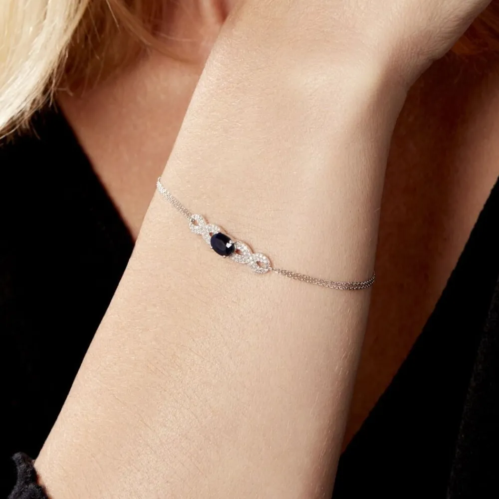 Bracelet Oceania Or Blanc Saphir Et Diamant|Marc Orian Best