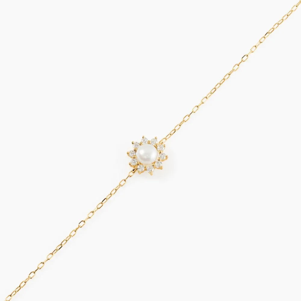 Bracelet Octavie Or Jaune Perle De Culture Oxyde De Zirconium|Marc Orian Best