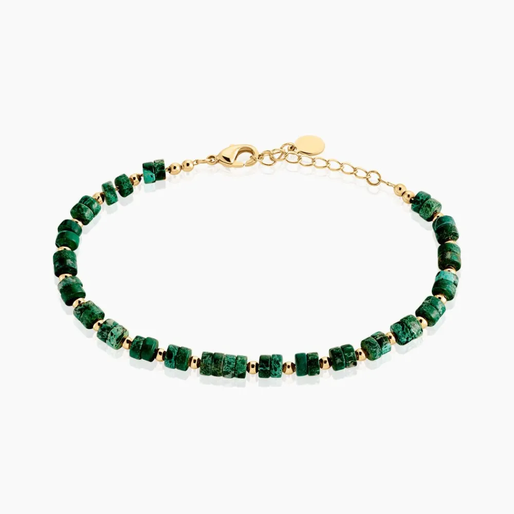 Bracelet Odalis Plaque Or Jaune Jaspe Africain|Marc Orian Sale