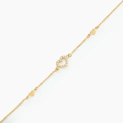 Bracelet Oleanne Or Jaune Oxyde De Zirconium