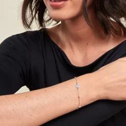 Bracelet Onelia Argent Blanc Cristal|Marc Orian