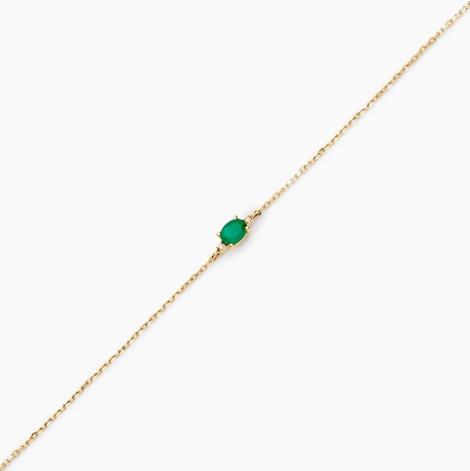 Bracelet Opeyemi Or Jaune Emeraude Diamant