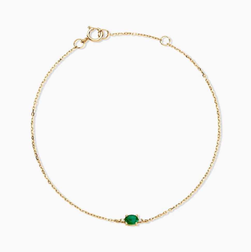 Bracelet Opeyemi Or Jaune Emeraude Diamant