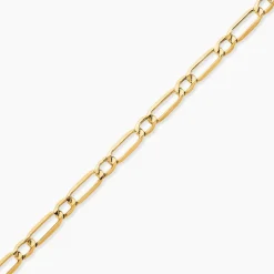 Bracelet Ophelio Maille Alternee 1/1 Or Jaune