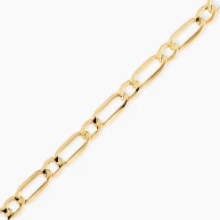 Bracelet Ophelio Maille Alternee 1/1 Or Jaune