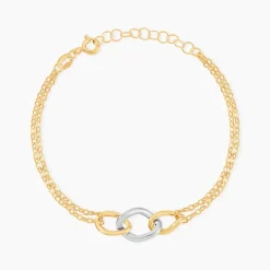 Bracelet Or Bicolore Quintilius