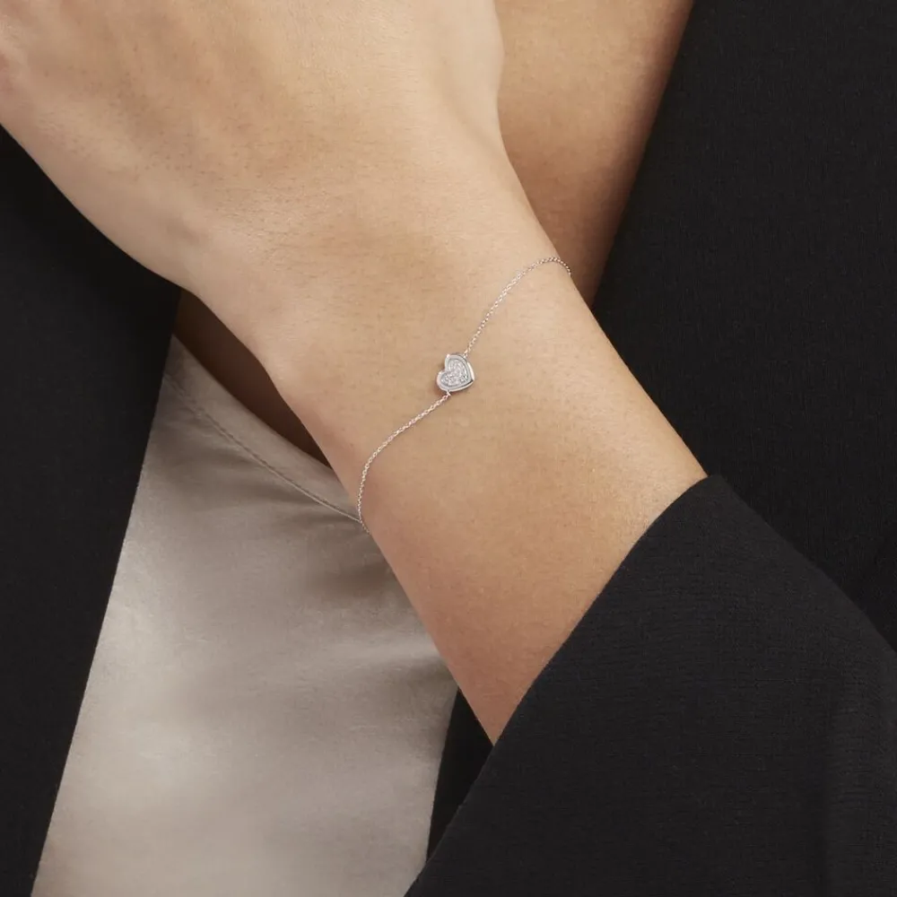 Bracelet Or Blanc Abidan Diamants|Marc Orian Clearance