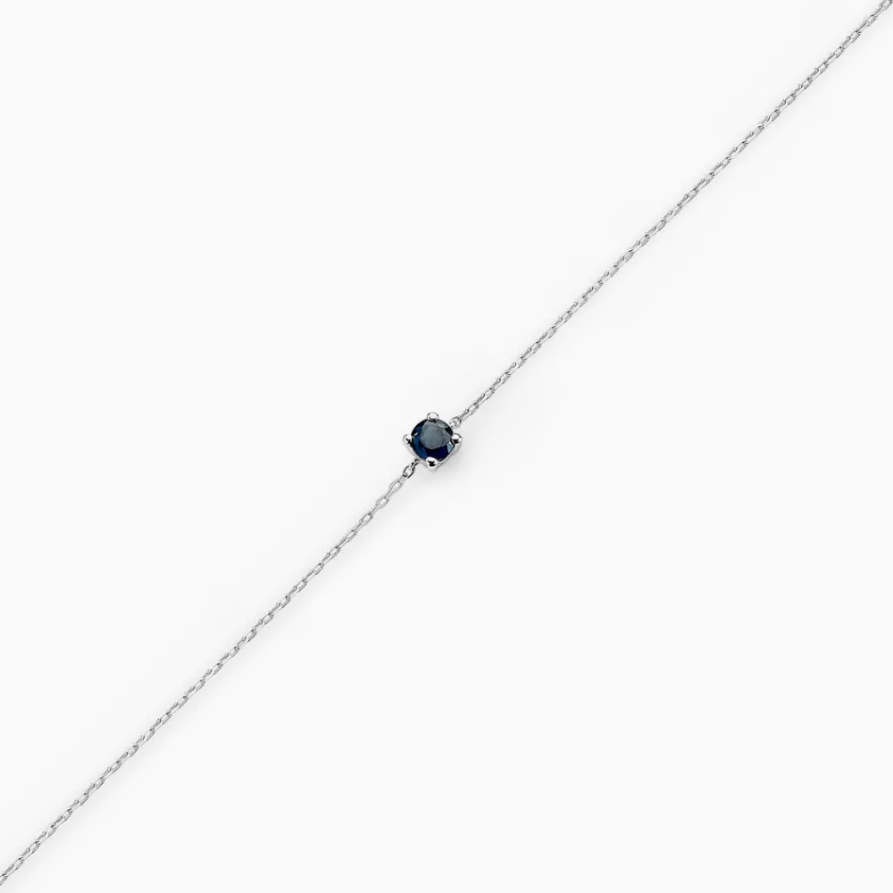 Bracelet Or Blanc Onora Saphir|Marc Orian