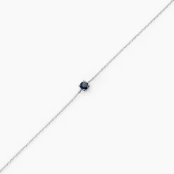 Bracelet Or Blanc Onora Saphir