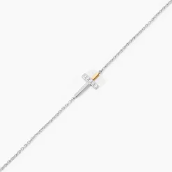 Bracelet Or Jaune Argent Blanc Oxyde De Zirconium|Marc Orian New