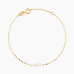 Bracelet Or Jaune Audrea Perle De Culture Oxydes De Zirconium|Marc Orian Hot