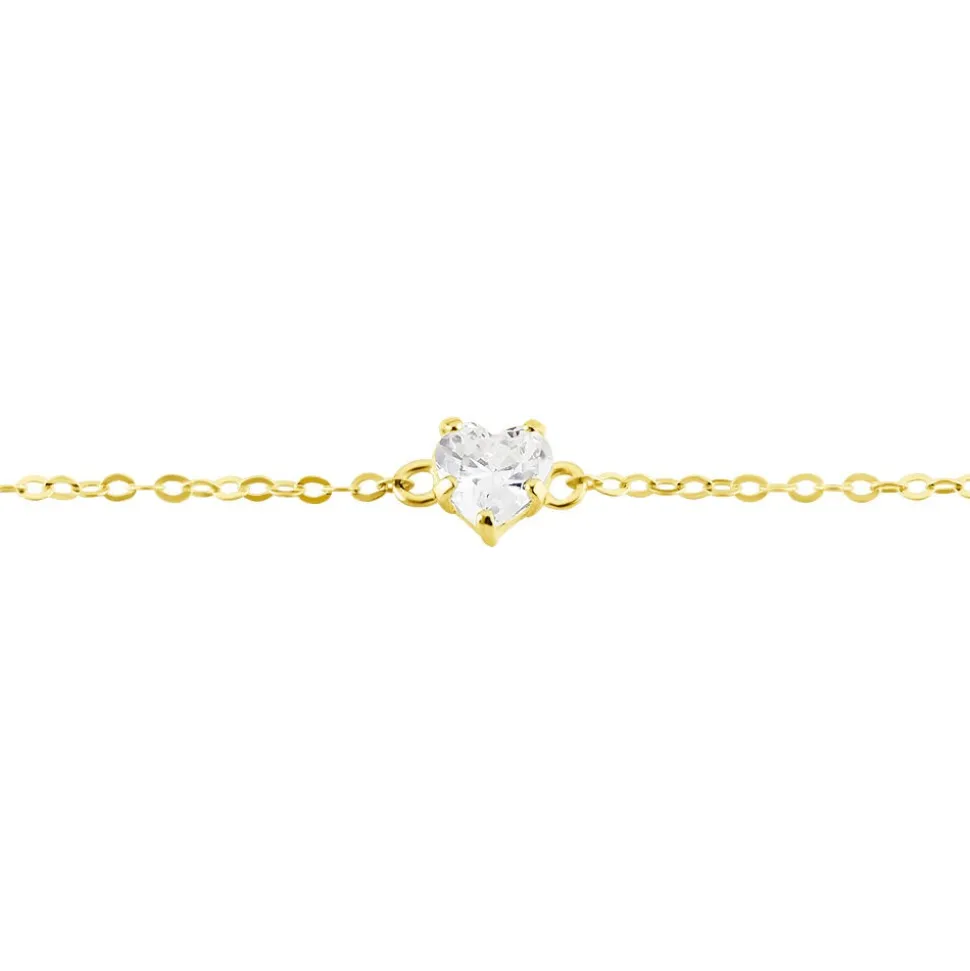 Bracelet Or Jaune Ava Oxyde De Zirconium