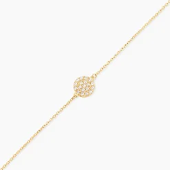 Bracelet Or Jaune Burak Oxyde De Zirconium