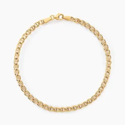 Bracelet Or Jaune Capucin Maille Marine