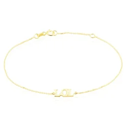 Bracelet Or Jaune Elyna Message Lol|Marc Orian Best